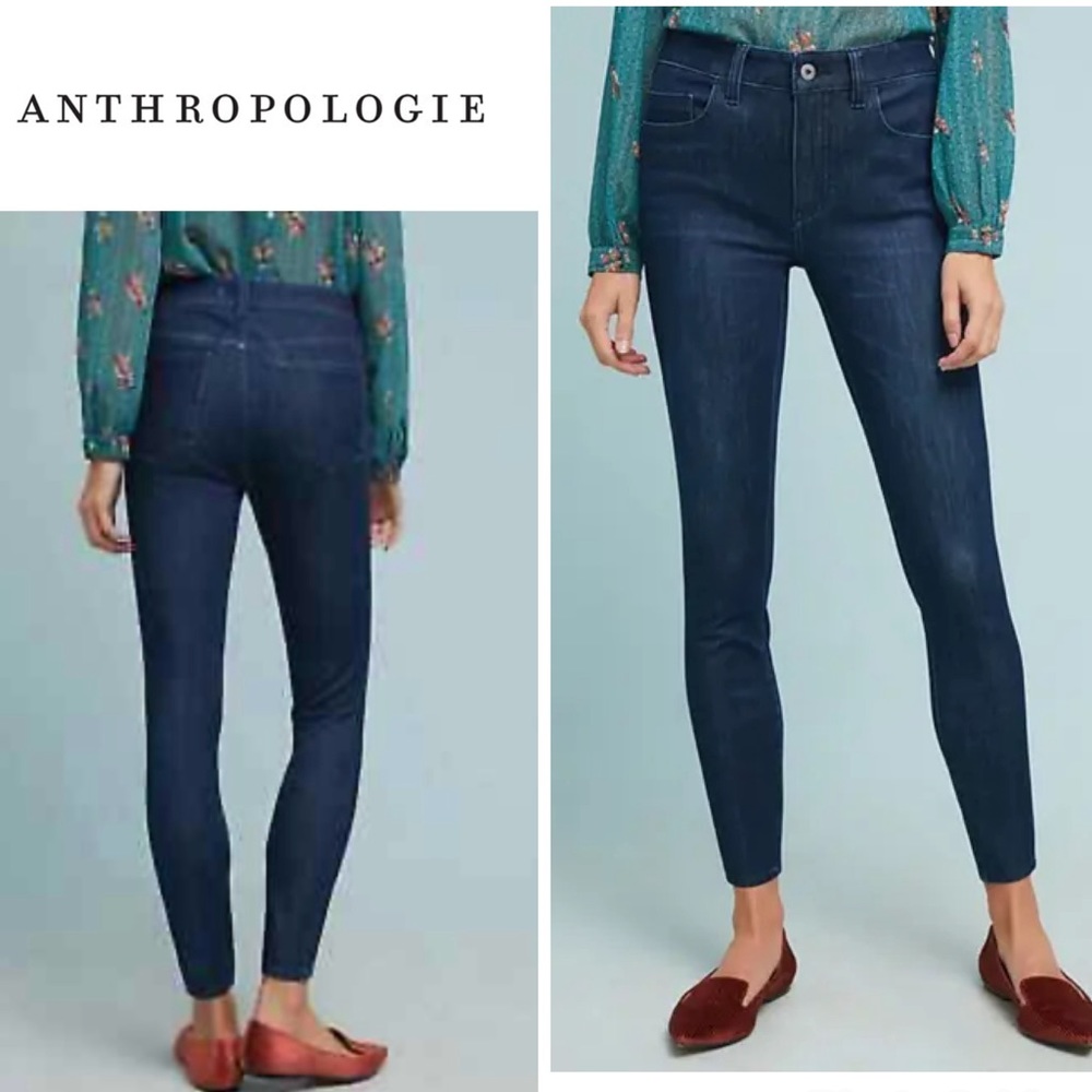 Anthropologie High-Rise Denim leggings - dash wash jeans